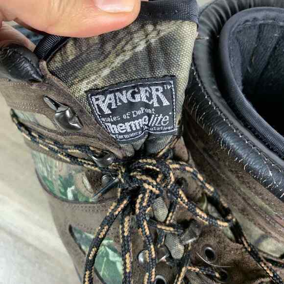 Ranger Thermolite Insulated Winter Snow Camo Boots Waterproof Leather Duck Sz 9 main image 12